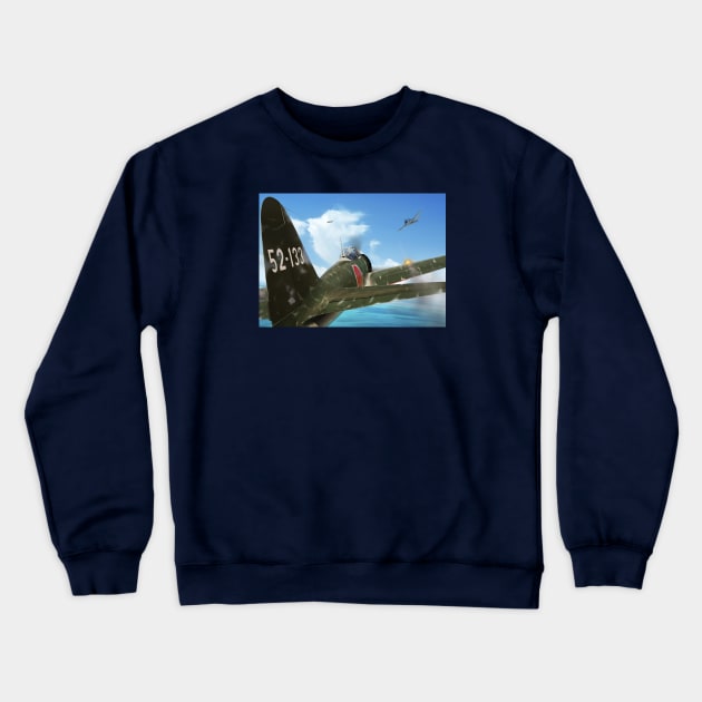 A6M vs F4 Crewneck Sweatshirt by Aircraft.Lover